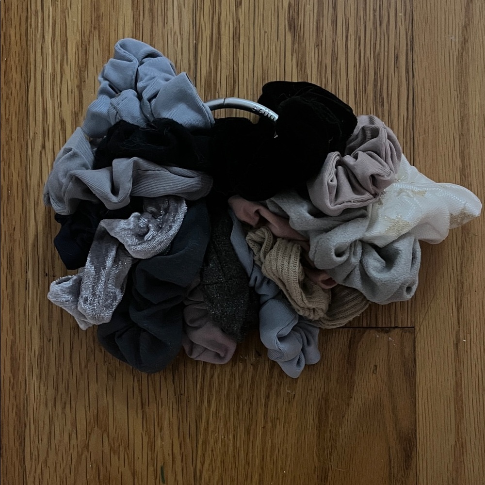 Set of 15 New Assorted Hair Scrunchies Set